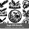 Eagle SVG Bundle - 18 Designs