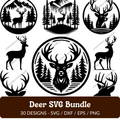 Deer SVG Bundle - 30 Designs