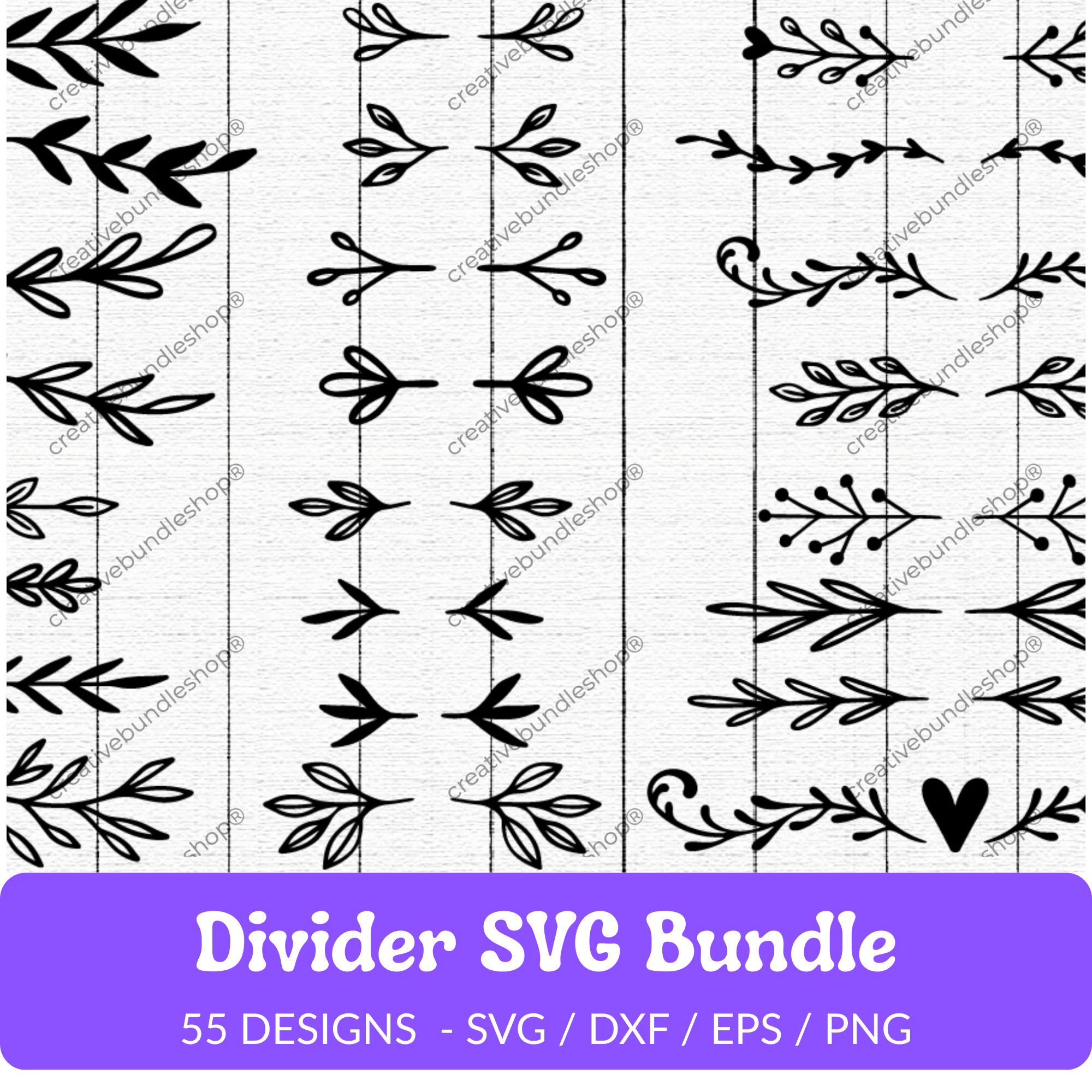 Divider SVG Bundle - 55 Designs