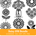 Daisy SVG Bundle - 32 Designs