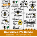Bee Quotes SVG Bundle - 15 Designs