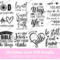 Christian Love SVG Bundle - 10 Designs
