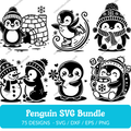 Penguin SVG Bundle - 75 Designs