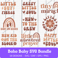 Boho Baby SVG Bundle - 18 Designs