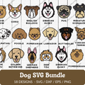 Dog SVG Bundle - 18 Designs