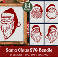 Santa Claus SVG Bundle - 14 Designs
