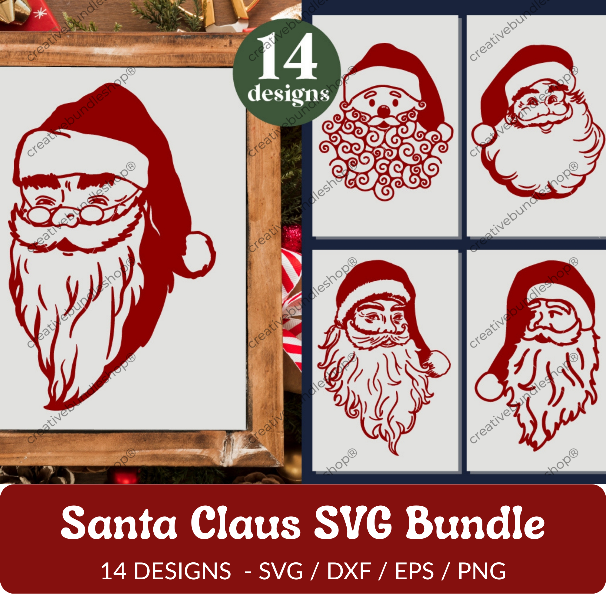 Santa Claus SVG Bundle - 14 Designs