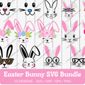 Easter Bunny SVG Bundle - 15 Designs