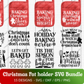 Christmas Pot Holder SVG Bundle - 15 Designs