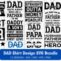 Dad Shirt Design SVG Bundle - 11 Designs