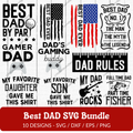 Best Dad SVG Bundle - 10 Designs