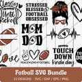 Football SVG Bundle - 15 Designs