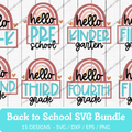 Back to School SVG Bundle - 15 Designs
