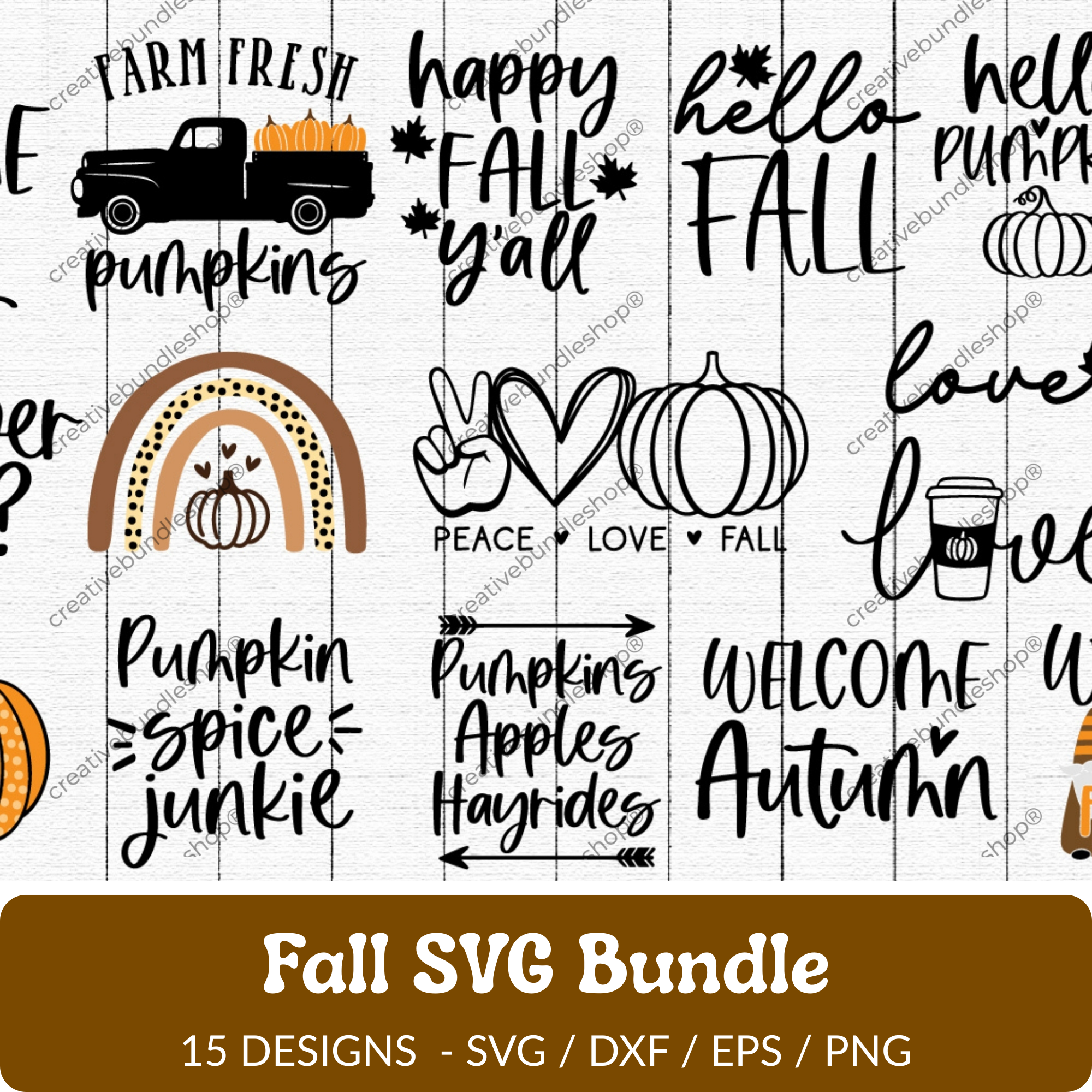 Fall SVG Bundle - 15 Designs