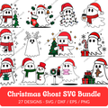 Christmas Ghost SVG Bundle - 27 Designs
