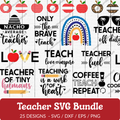 Teacher SVG Bundle - 25 Designs