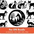Fox SVG Bundle - 60 Designs