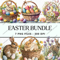 Easter Clipart Bundle - 7 PNG Files