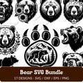 Bear SVG Bundle - 17 Designs